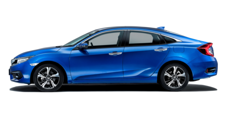 Seitenansicht der Honda Civic Limousine.